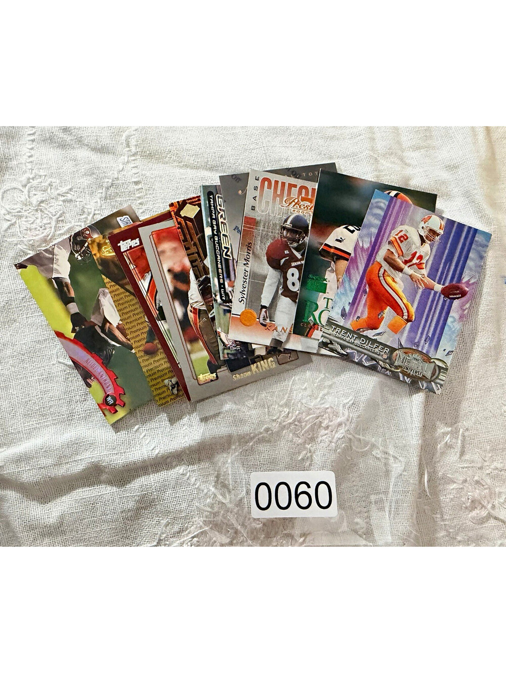 Topps NFL Football 10-Card Lot Trent Dilfer, Sylvester Morris Rookie Bucs